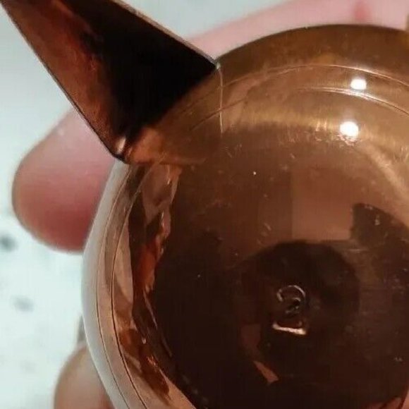 Vintage Dollhouse Miniature Cauldron Pot Jug Copper Lid Handle with Patina Rare - Picture 10 of 15